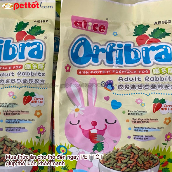 Đồ ăn cho thỏ Orfibra - thức ăn cho thỏ cảnh cao cấp 