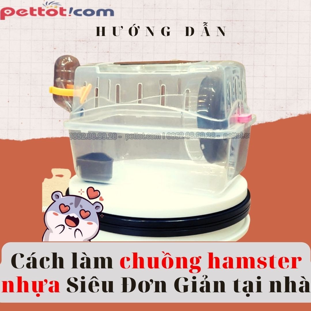 Cách làm chuồng hamster nhựa Siêu Đơn Giản | Tại Nhà