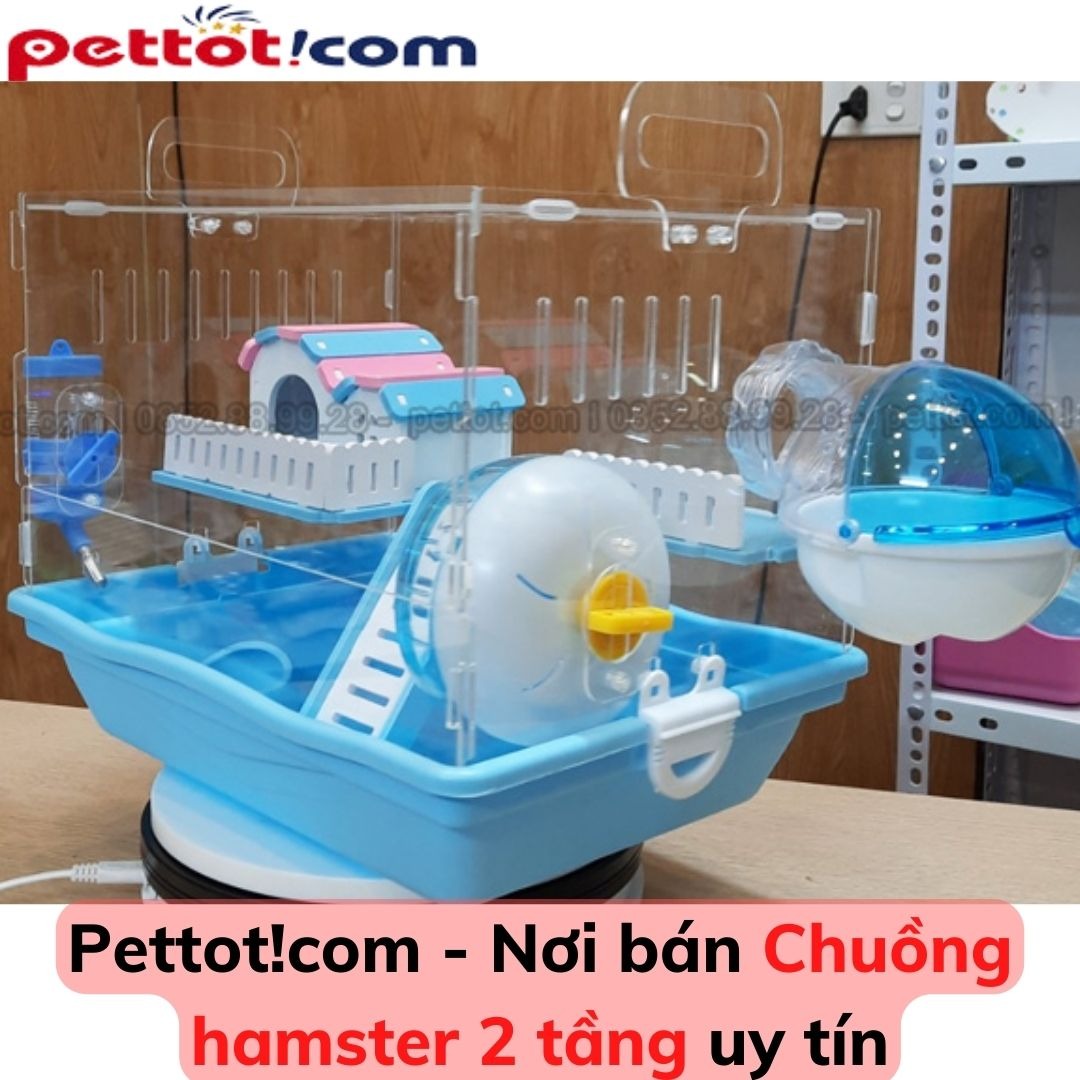 Chuồng hamster 2 tầng Đẹp – Giá tốt nhất tại Hà Nội 