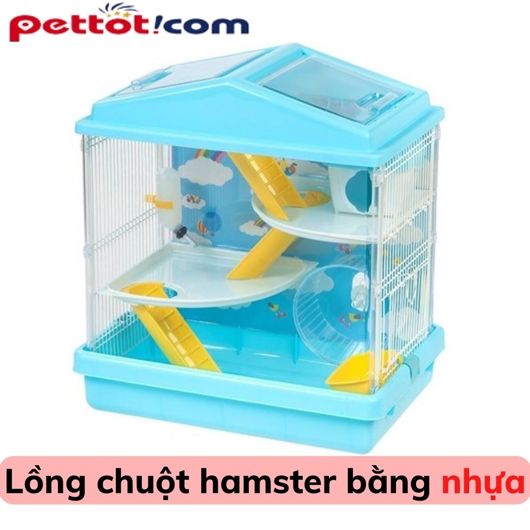 Lồng chuột hamster bằng nhựa - chuồng Nuôi Hamster Giá rẻ