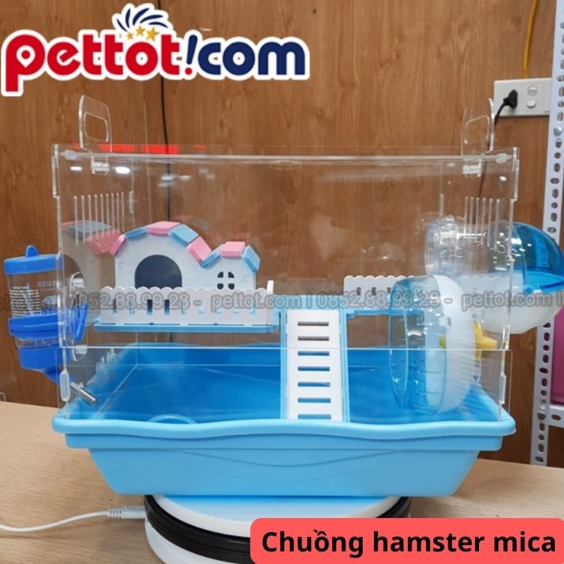 8 mẫu chuồng hamster Đẹp Rẻ - Chuồng nuôi chuột hamster mica giá rẻ