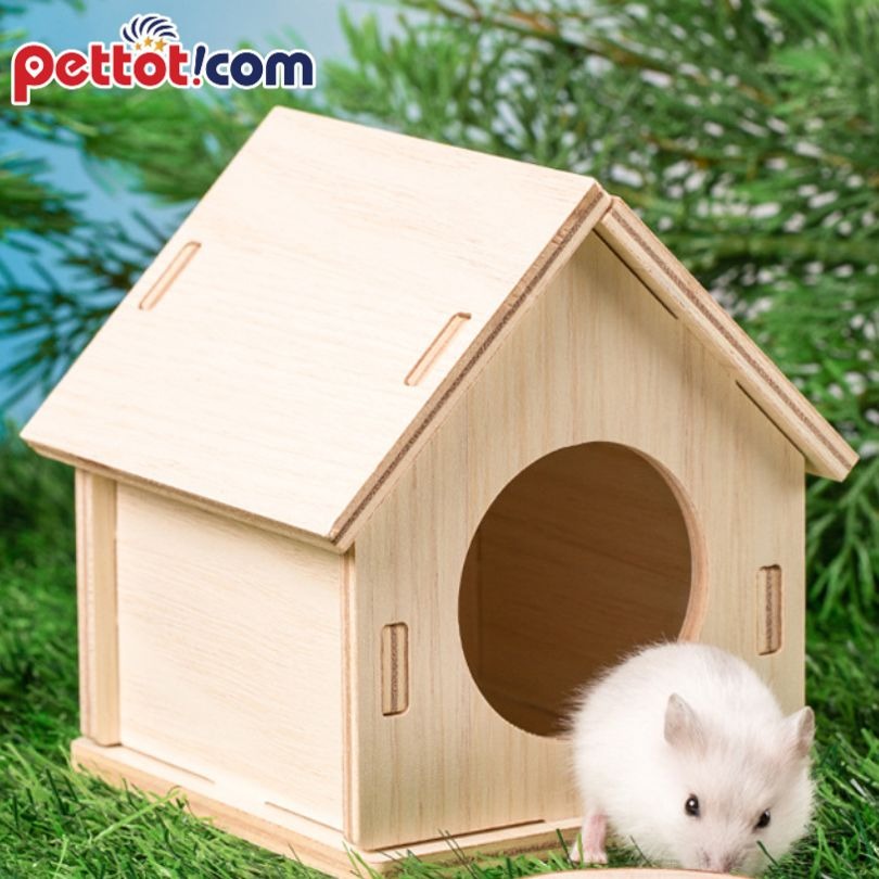 Cách sử dụng và lắp ghép - nhà gỗ cho chuột hamster