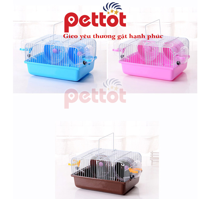 Lồng Hamster mini ngăn đôi với các màu 