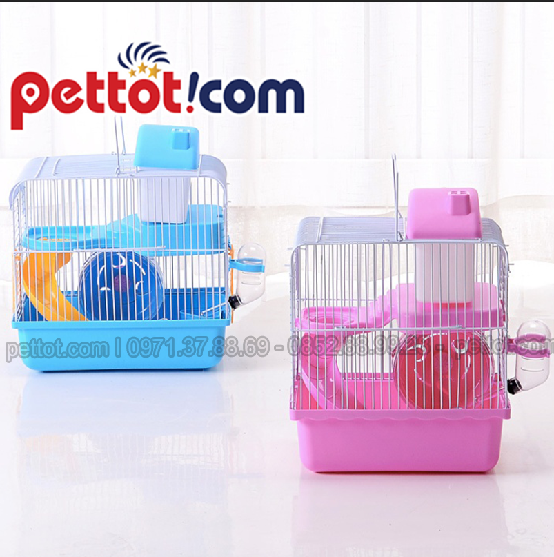 Lồng Hamster 2 tầng 27*21*30cm.